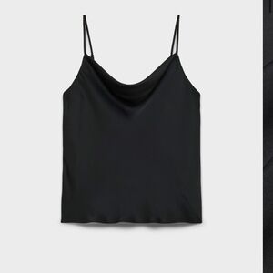 Aritzia cowl neck camisole -black